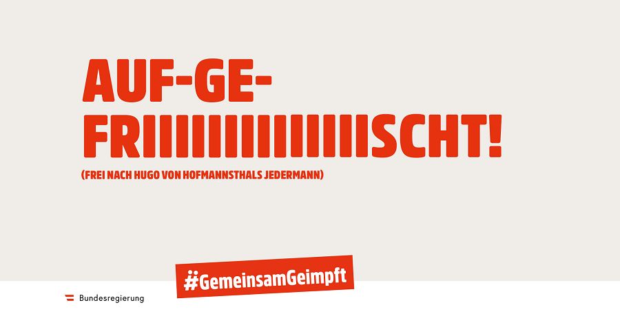 Kampagne #GemeinsamGeimpft "Auf-ge-friiiiiiiiiiiiiiiiiischt!"