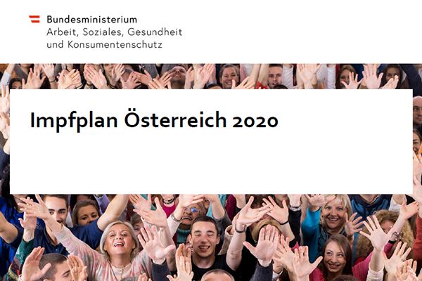 Titelblatt des Impfplan Österreich 2020