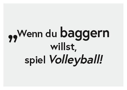 Freecard "Wenn du baggern willst, spiel Volleyball!"