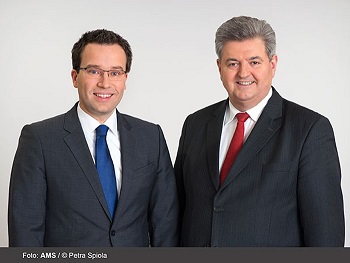 Dr. Johannes Kopf, Dr. Herbert Buchinger, AMS Vorstand